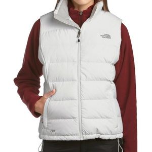The North Face White Puffer Vest
